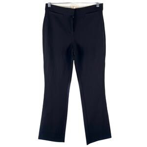 Rebecca Taylor Black High-Rise Bootcut Trouser Pants 2 Classic Corpcore